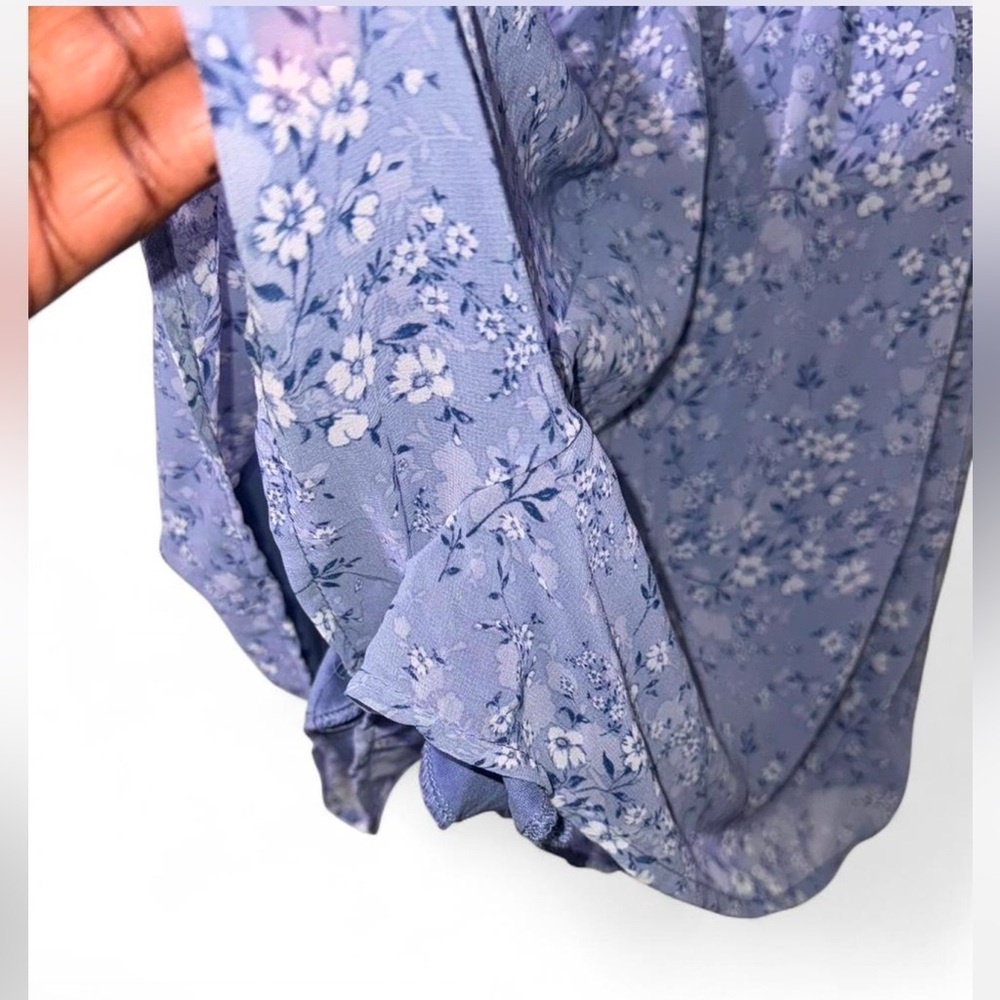 Trixxi Purple Floral Romper - Picture 6 of 6
